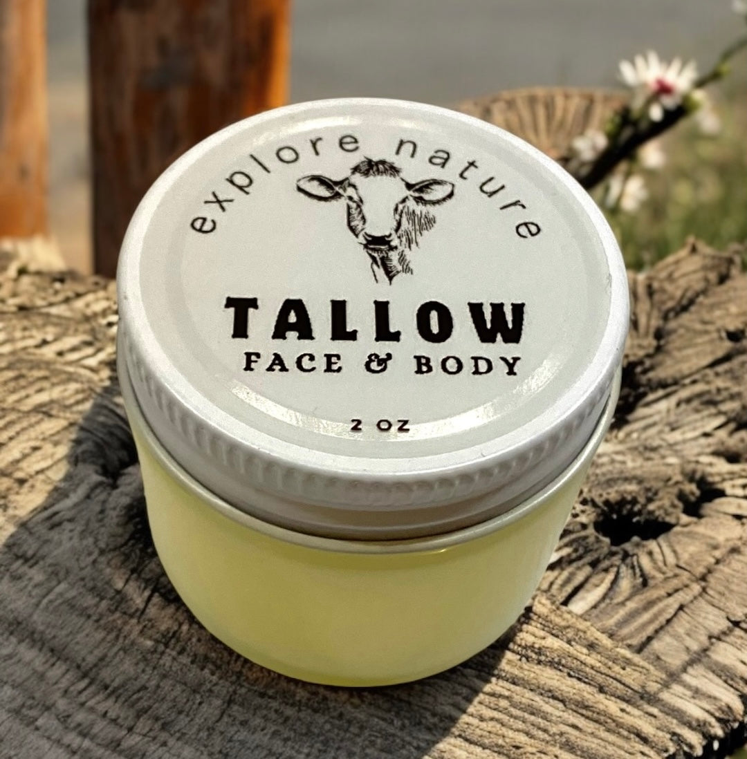 Organic Face and body Tallow - Certified Kosher (2 oz)